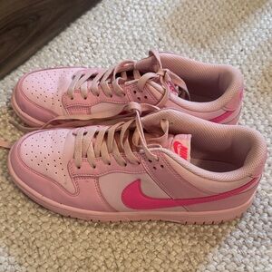 Nike Light Pink and Hot Pink Sneakers